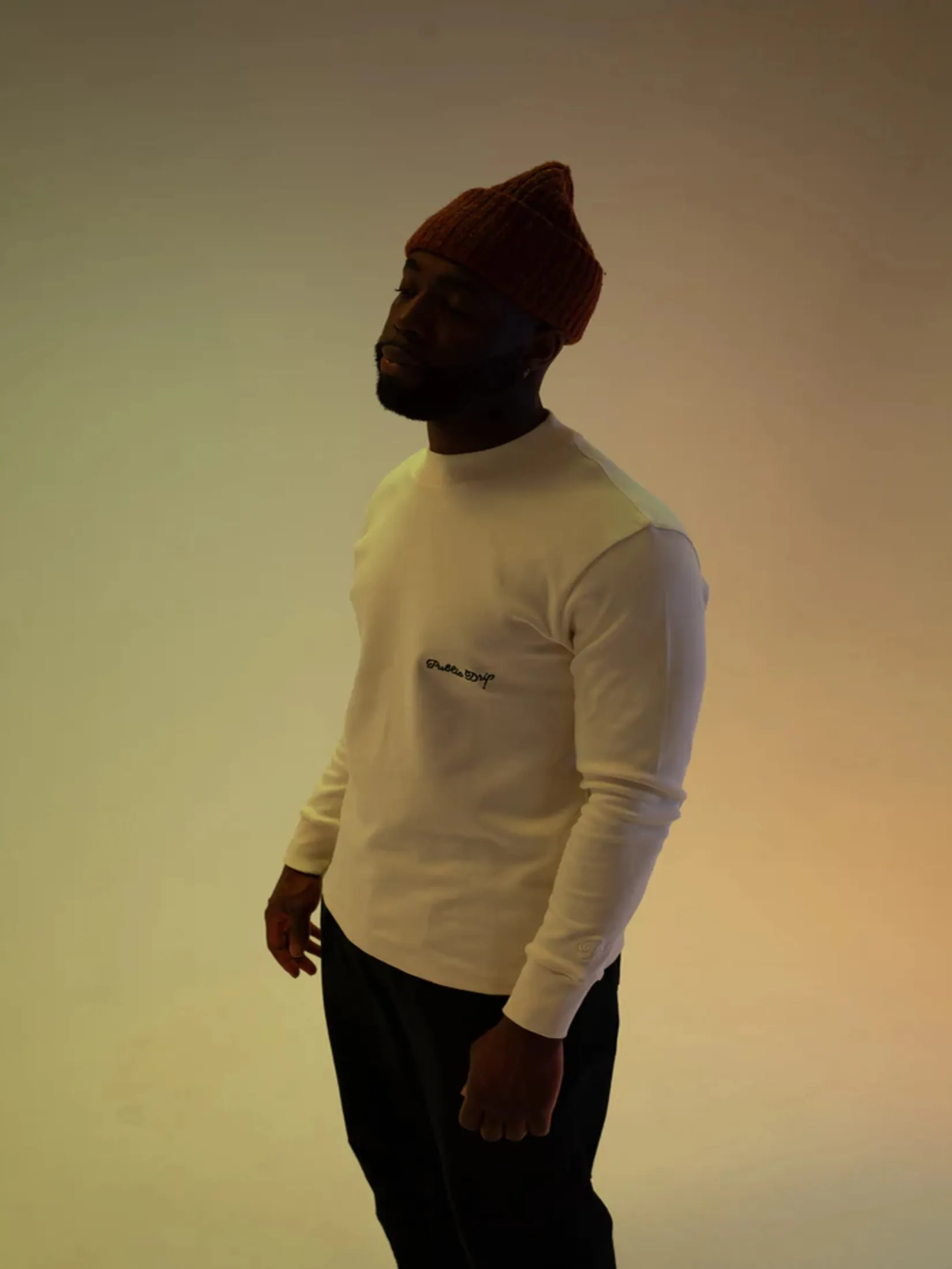 Public Drip LONGSLEEVE MOCK NECK IN CREAM