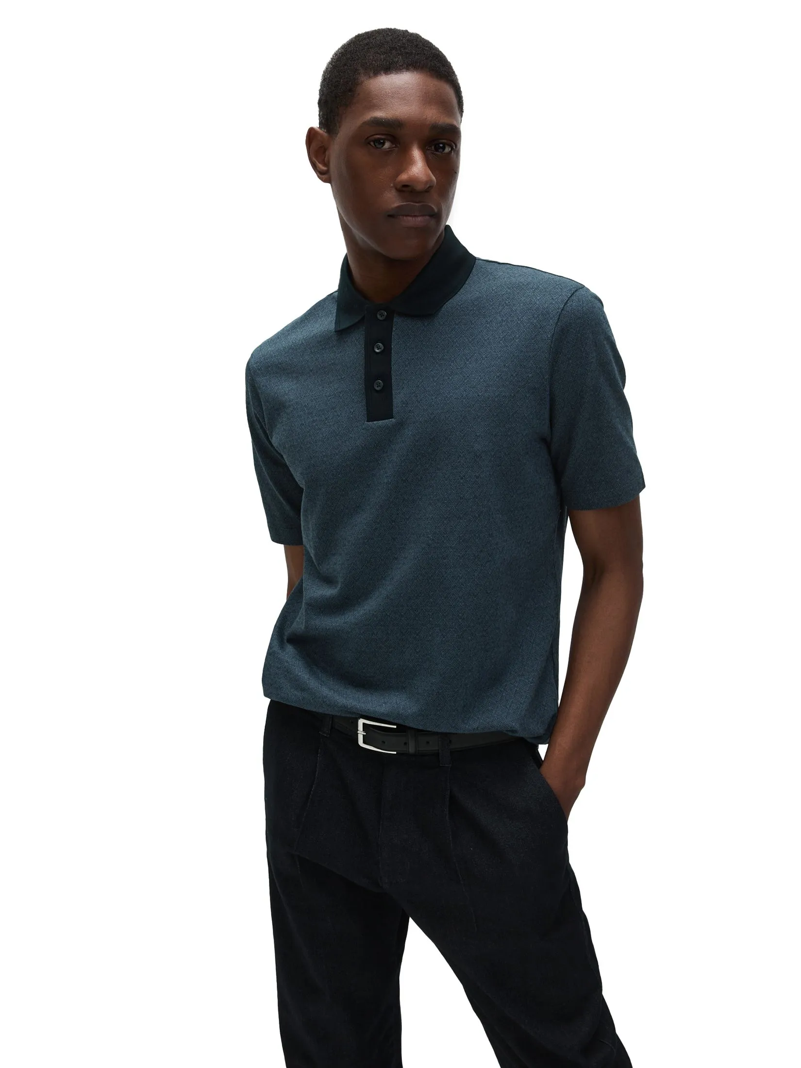 MARKS & SPENCER Men Polo Shirt Pure Cotton MARKS & SPENCER Men Polo Shirt Pure Cotton