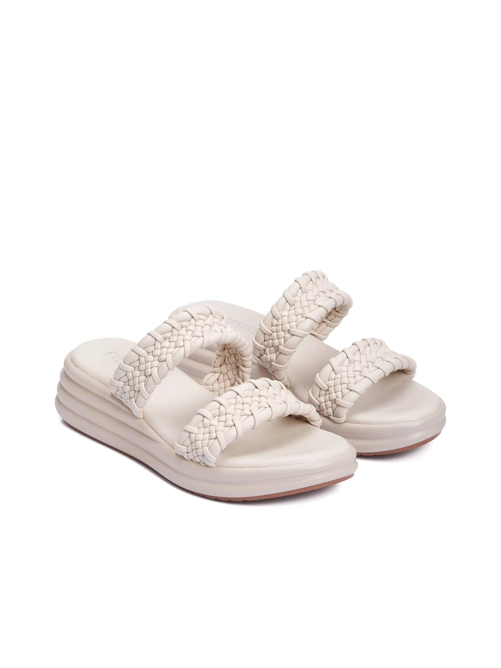 EVERSINCE Women Wedge Sandals With Braided Strap EVERSINCE Women Wedge Sandals With Braided Strap