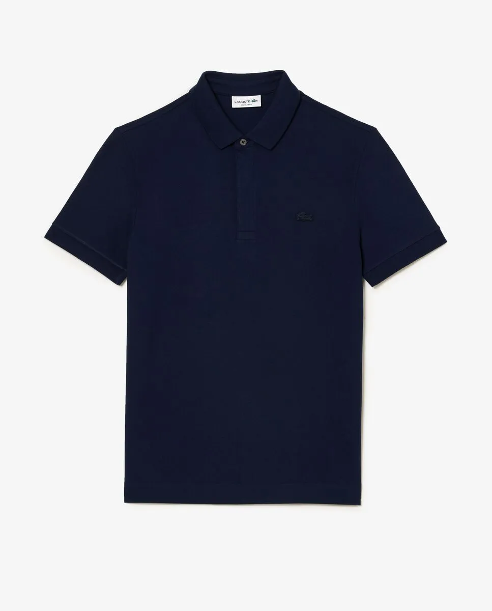 LACOSTE Smart Paris Polo Shirt Stretch Cotton Blue LACOSTE Smart Paris Polo Shirt Stretch Cotton Blue