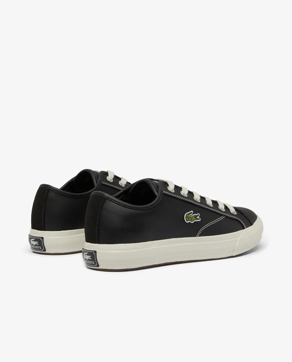 LACOSTE Men’s Backcourt Leather Sneakers Black LACOSTE Men’s Backcourt Leather Sneakers Black
