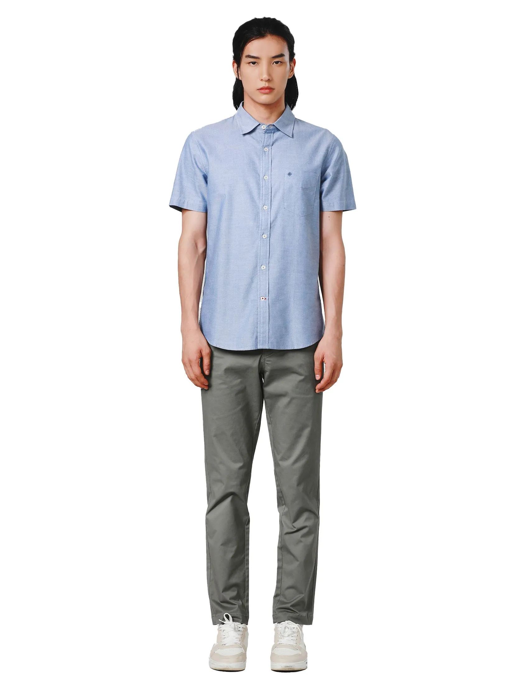 JOHN HENRY Men's Short Sleeves Shirts (Slim Fit) ESSENTIALS Royal Blue JOHN HENRY Men's Short Sleeves Shirts (Slim Fit) ESSENTIALS Royal Blue