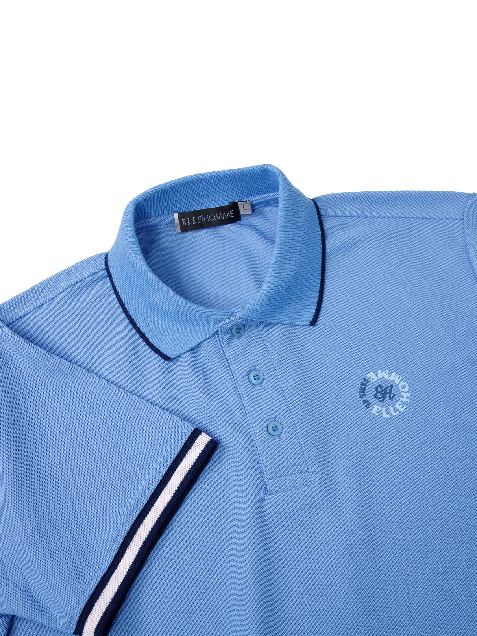 ELLE HOMME Men's POLO Shirt W8K918 - Blue ELLE HOMME Men's POLO Shirt W8K918 - Blue
