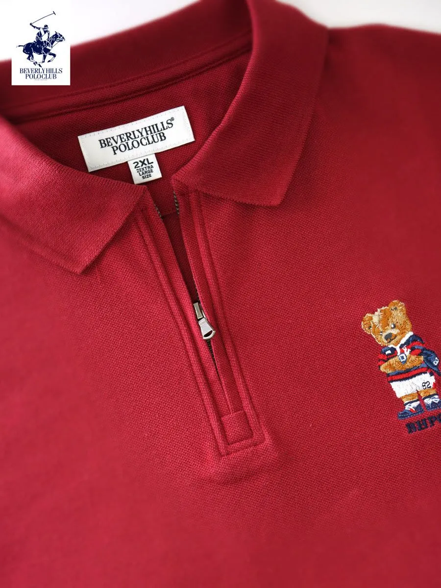BEVERLY HILLS POLO CLUB Red Men Polo Shirts Model BN2B166 BEVERLY HILLS POLO CLUB Red Men Polo Shirts Model BN2B166