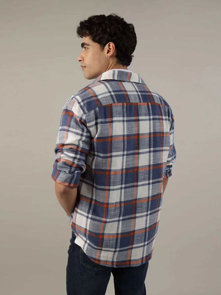 American Eagle MEN CF CSC SALVADOR TWILL FLANNEL 510 BLUE HAVEN American Eagle MEN CF CSC SALVADOR TWILL FLANNEL 510 BLUE HAVEN