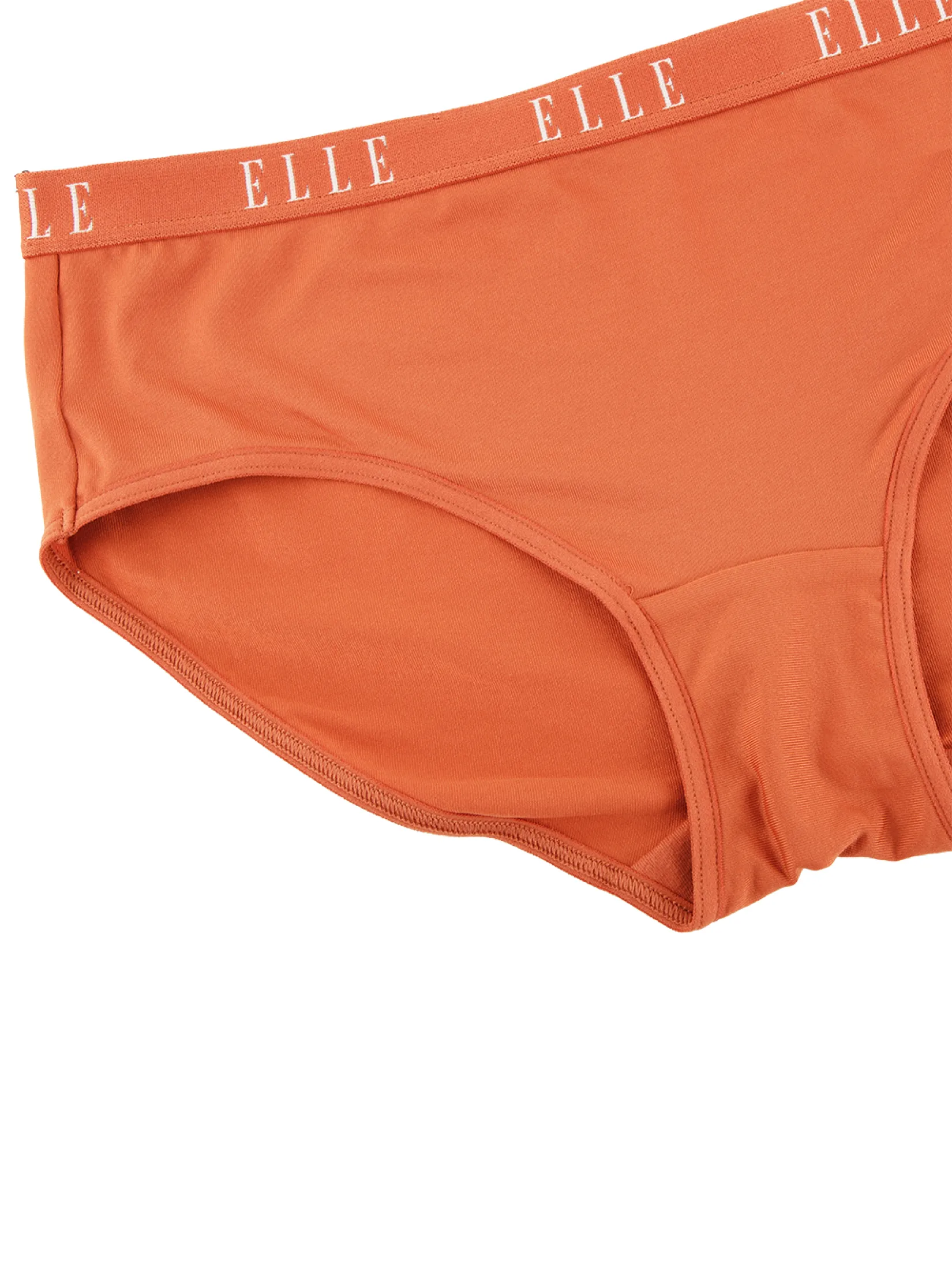 ELLE LINGERIE Women Boyleg Lowrise Panties LU9846 - Orange ELLE LINGERIE Women Boyleg Lowrise Panties LU9846 - Orange