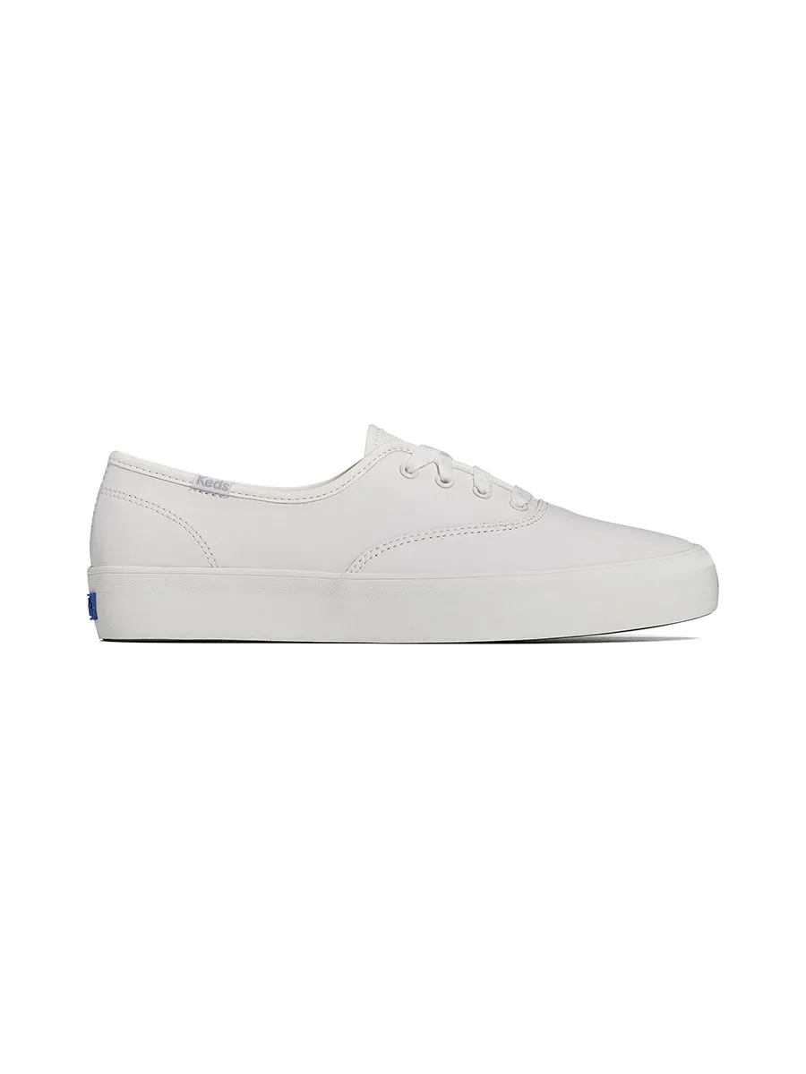 KEDS Women Champion Gender Neutral Leather White KEDS Women Champion Gender Neutral Leather White