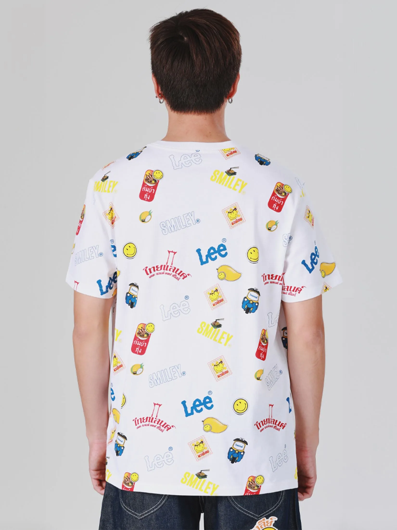 LEE Men's Tee Short Sleeve Lee Smiley Collection Comfort Fit White LEE Men's Tee Short Sleeve Lee Smiley Collection Comfort Fit White