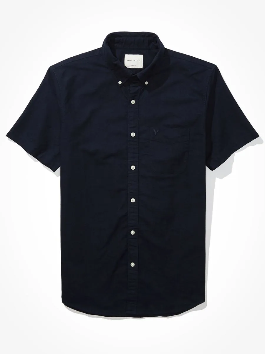 American Eagle 2106 INT SS CF BTD PC DYE OXFORD W EAGLE 410 NAVY American Eagle 2106 INT SS CF BTD PC DYE OXFORD W EAGLE 410 NAVY