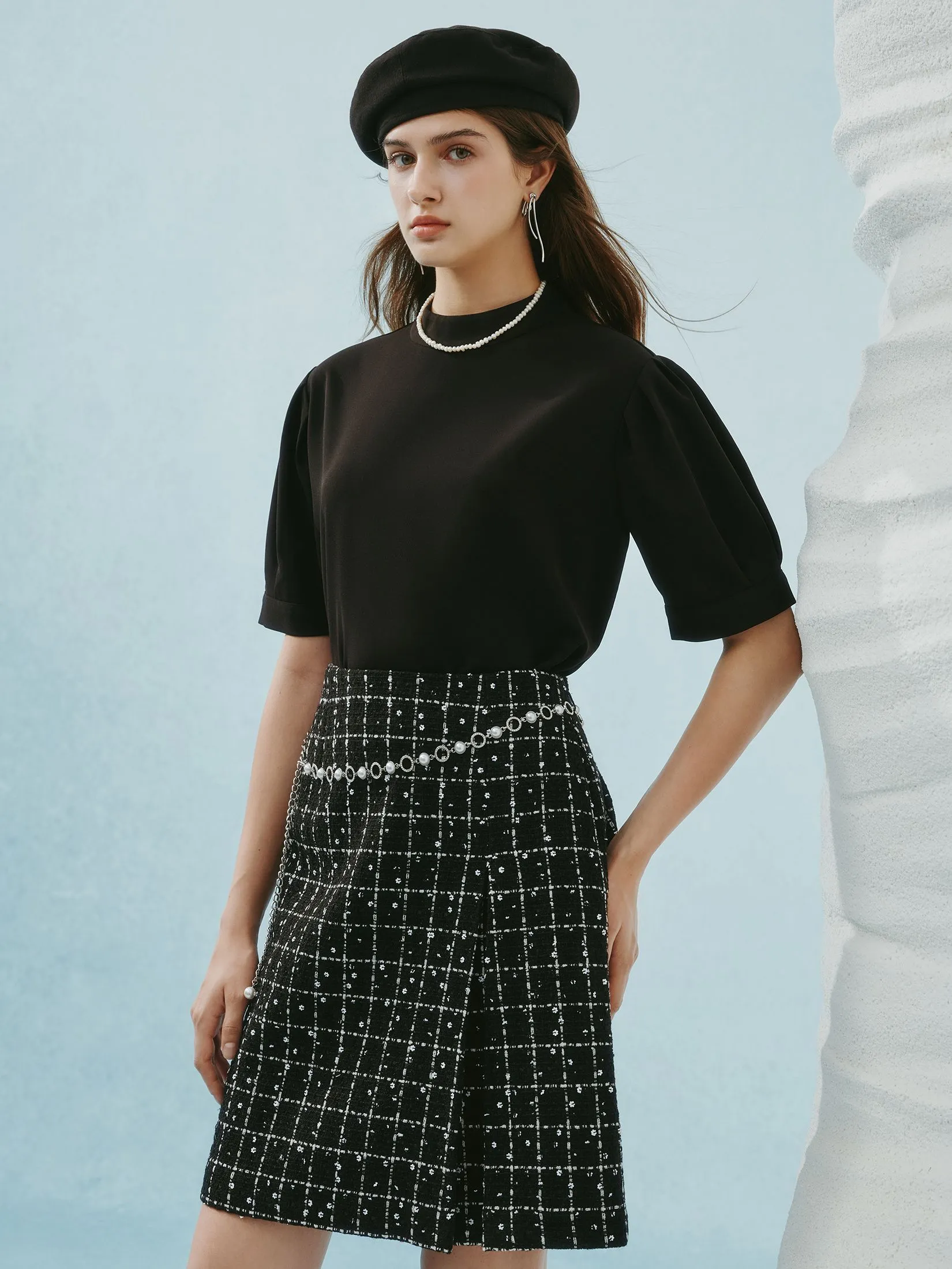 G2000 Women Clothing Poly Crepe Blouse Regular Fit - Black G2000 Women Clothing Poly Crepe Blouse Regular Fit - Black