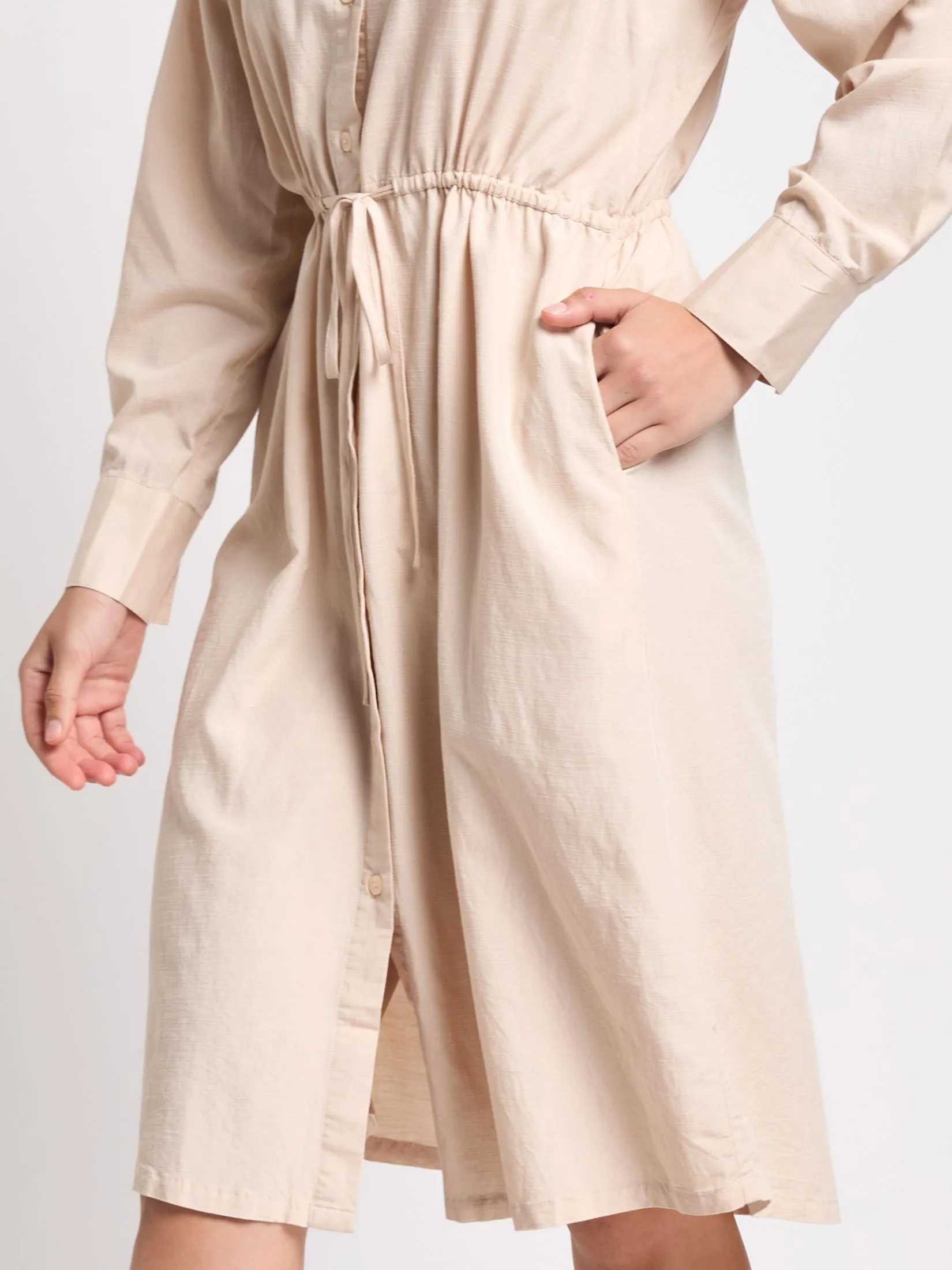 EASY PIECES Women Dress Long Sleeves Collar EASY PIECES Women Dress Long Sleeves Collar