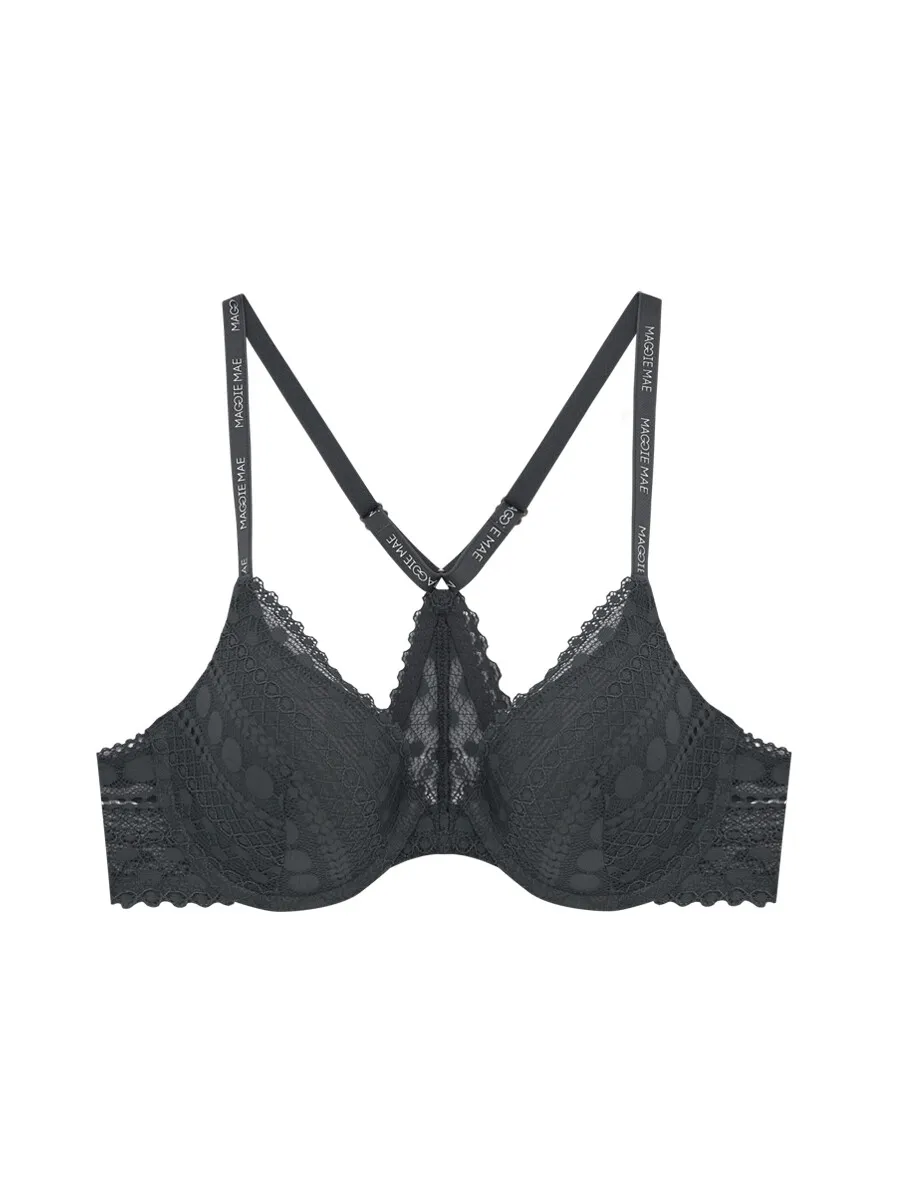 SABINA Maggie Mae Call Me Your Darling Wired Bra - Dark Grey SABINA Maggie Mae Call Me Your Darling Wired Bra - Dark Grey