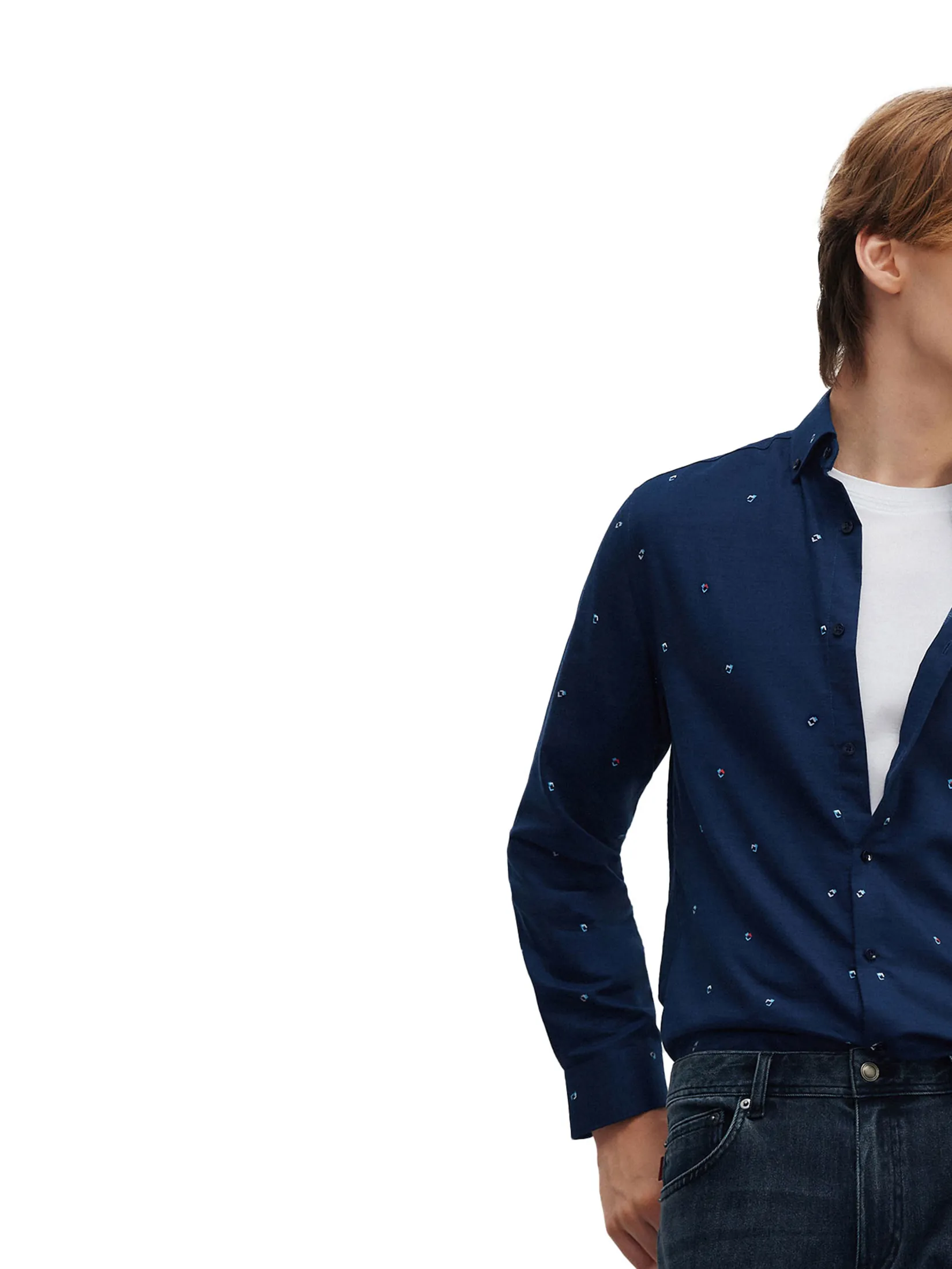 G2000 Men Clothing Wrinkle Free Cotton Casual Shirt  Smart Fit - Navy G2000 Men Clothing Wrinkle Free Cotton Casual Shirt  Smart Fit - Navy