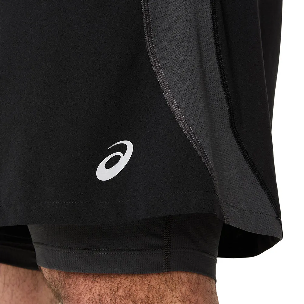 ASICS Road 2N1 5In Men Running Shorts Black - AS206AP030EHTH ASICS Road 2N1 5In Men Running Shorts Black - AS206AP030EHTH