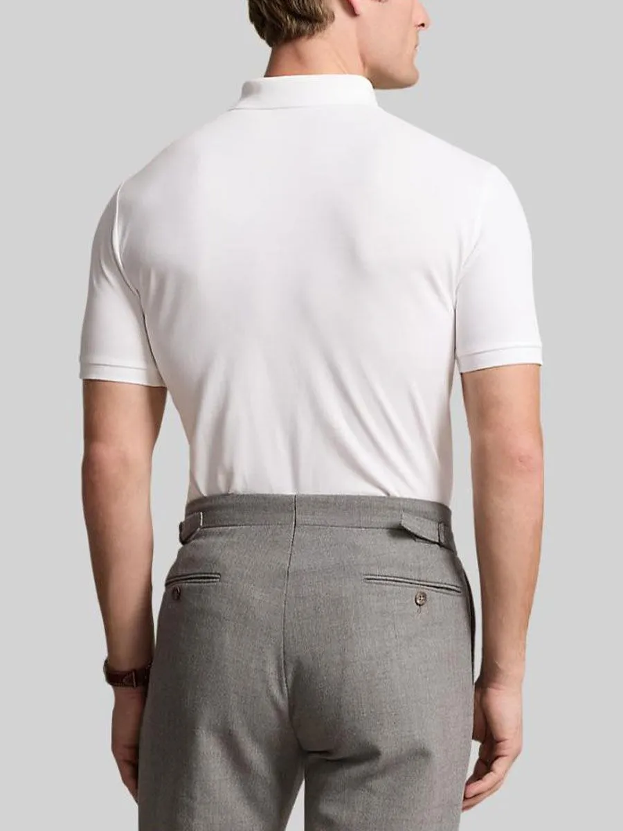 POLO RALPH LAUREN Men Polo-Custom Slim Fit Stretch Mesh Polo Shirt MNPOKNI1N822982-White POLO RALPH LAUREN Men Polo-Custom Slim Fit Stretch Mesh Polo Shirt MNPOKNI1N822982-White