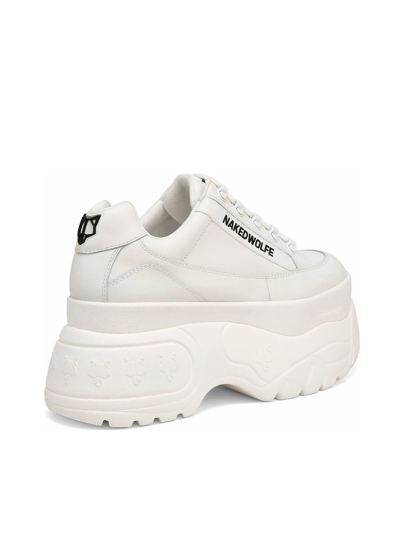 NAKED WOLFE Women Sneakers Sprinter White Leather NAKED WOLFE Women Sneakers Sprinter White Leather