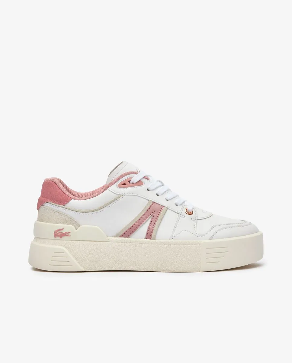 LACOSTE Women’s L002 Evo Leather Trainers White LACOSTE Women’s L002 Evo Leather Trainers White