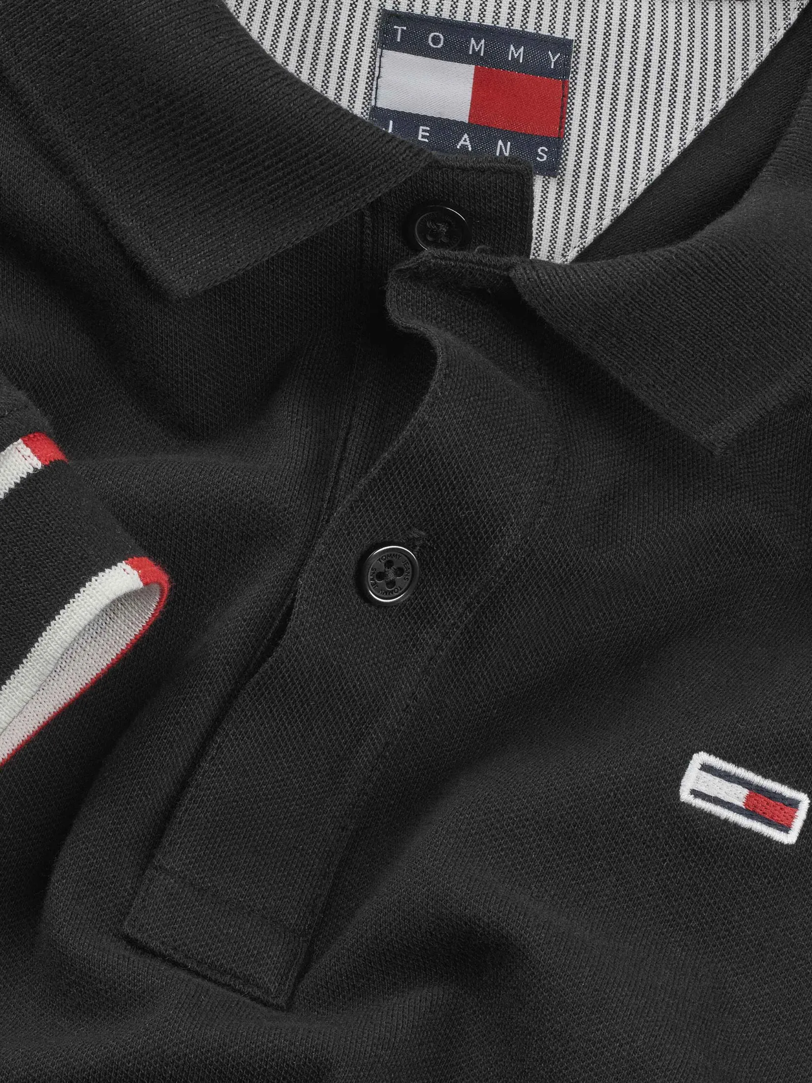 Tommy Jeans MEN POLO Black Slim Fit Tommy Jeans MEN POLO Black Slim Fit