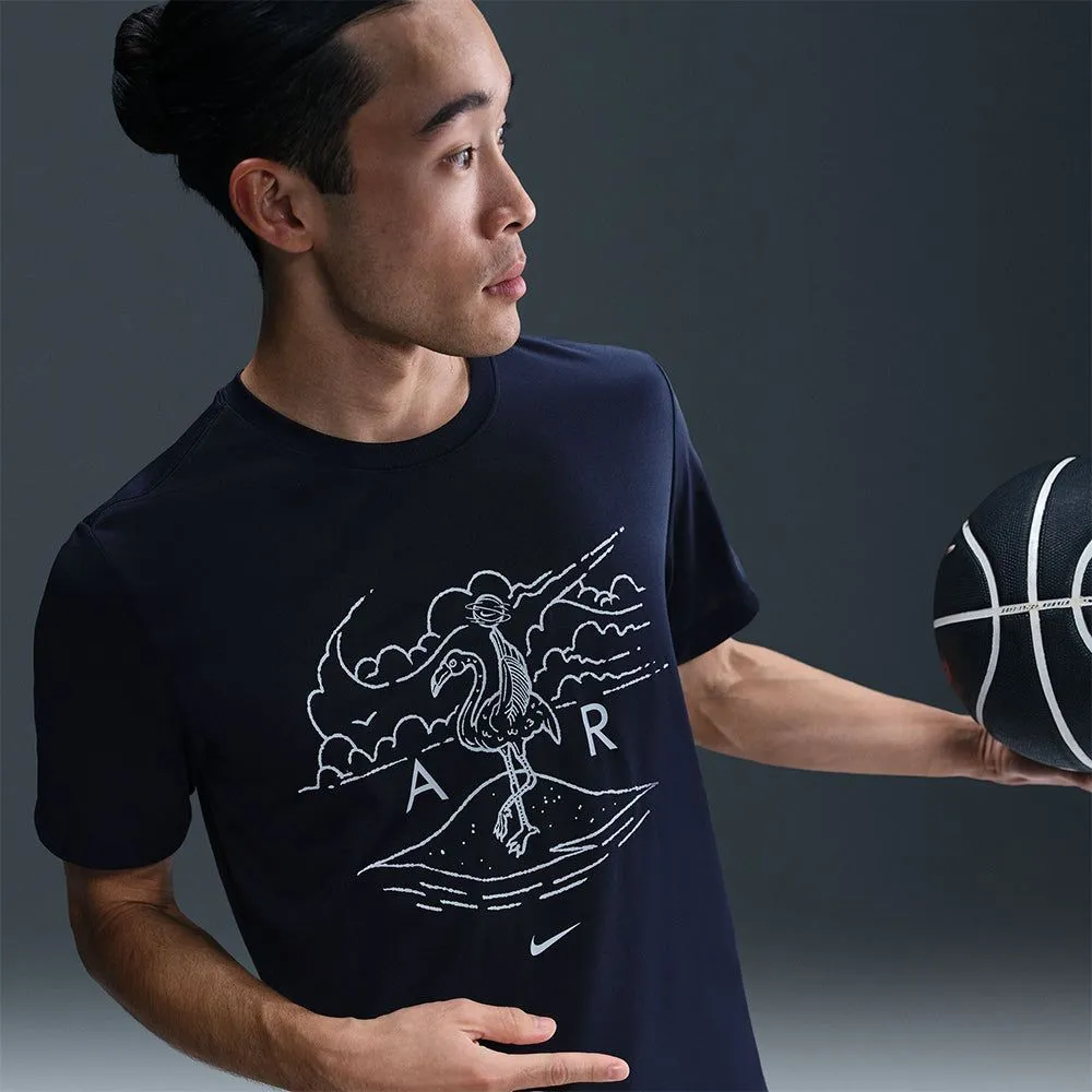 NIKE Men Basketball T-Shirt Dri-FIT Blue - NI083AP320ELTH NIKE Men Basketball T-Shirt Dri-FIT Blue - NI083AP320ELTH