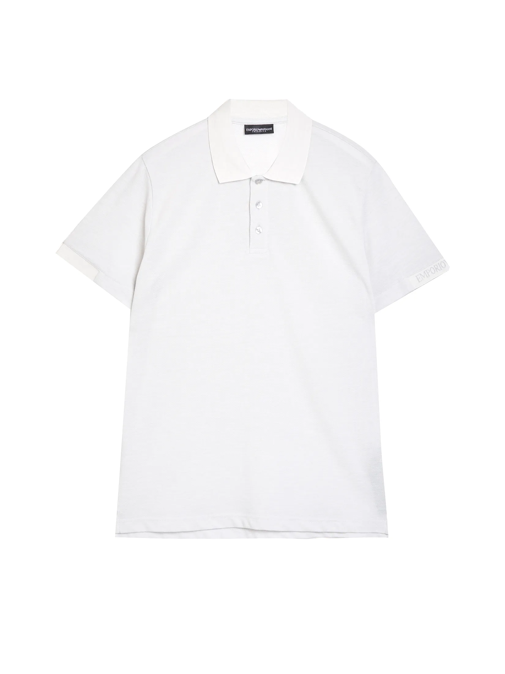 EMPORIO ARMANI Men Polo Shirt SS25 White EMPORIO ARMANI Men Polo Shirt SS25 White