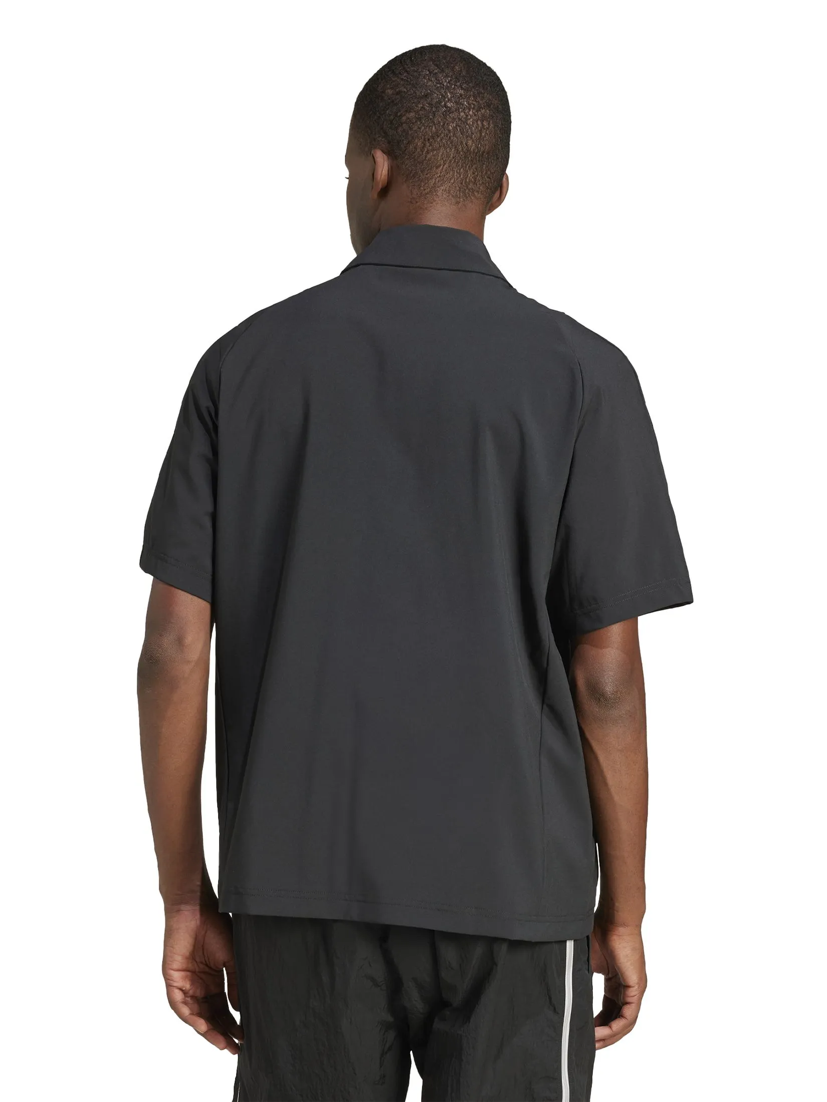 ADIDAS Men Shirt Fashion Cutline Black ADIDAS Men Shirt Fashion Cutline Black
