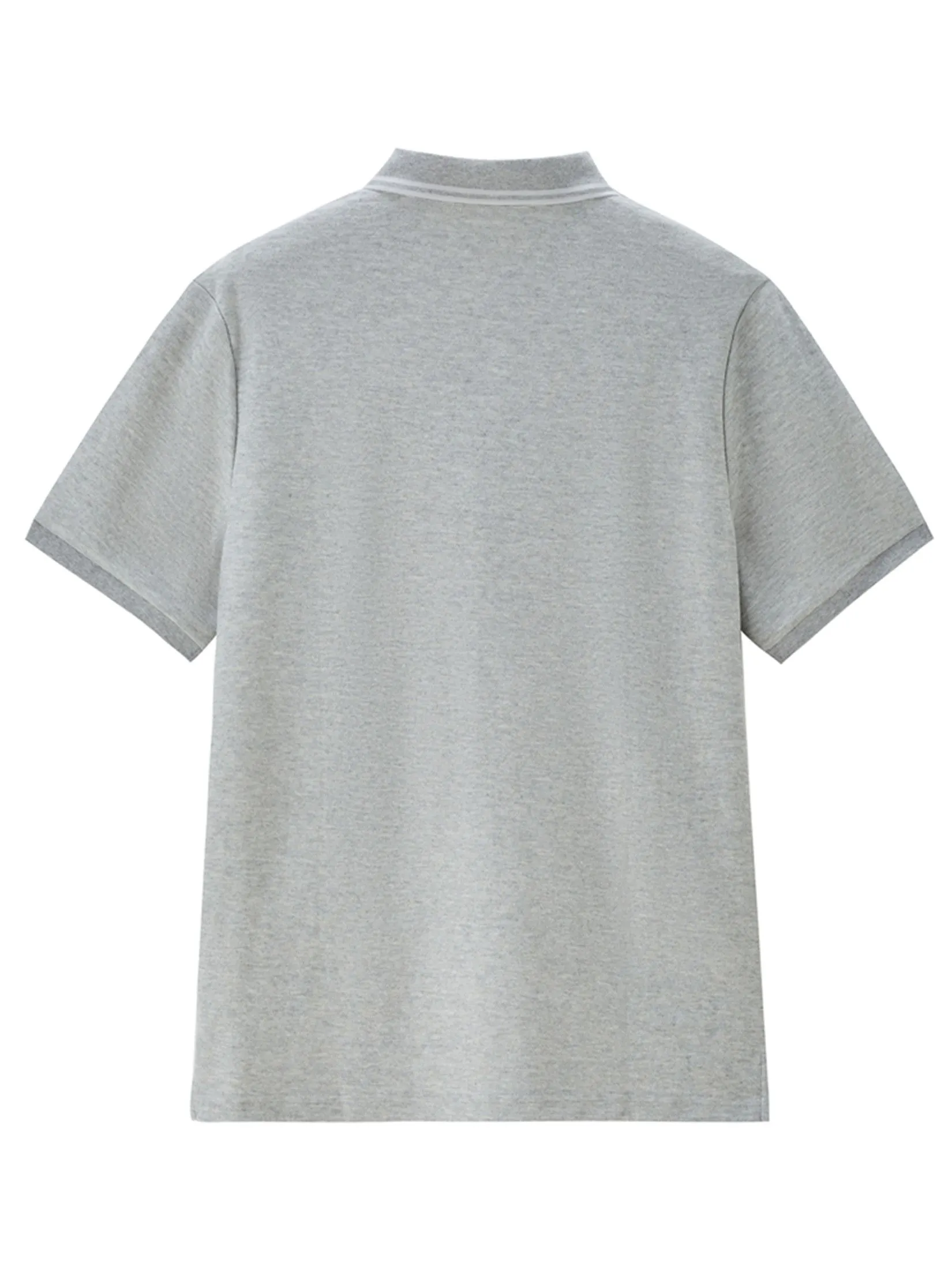 GIORDANO Men's Beau Monde Contrasting Ice Cooling Polo Shirt Grey GIORDANO Men's Beau Monde Contrasting Ice Cooling Polo Shirt Grey