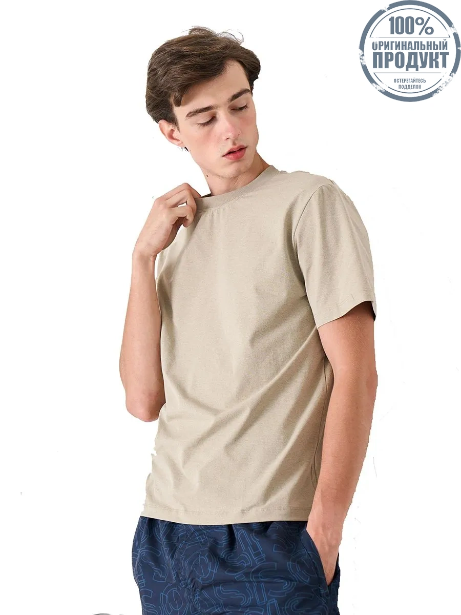 OASIS Men's short sleeve T-shirt Khaki OASIS Men's short sleeve T-shirt Khaki