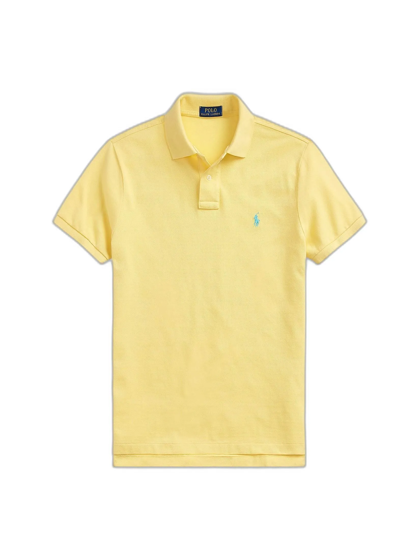 POLO RALPH LAUREN Custom Slim Fit Mesh Polo Shirt  MNPOKNI1N820335  700 YELLOW POLO RALPH LAUREN Custom Slim Fit Mesh Polo Shirt  MNPOKNI1N820335  700 YELLOW