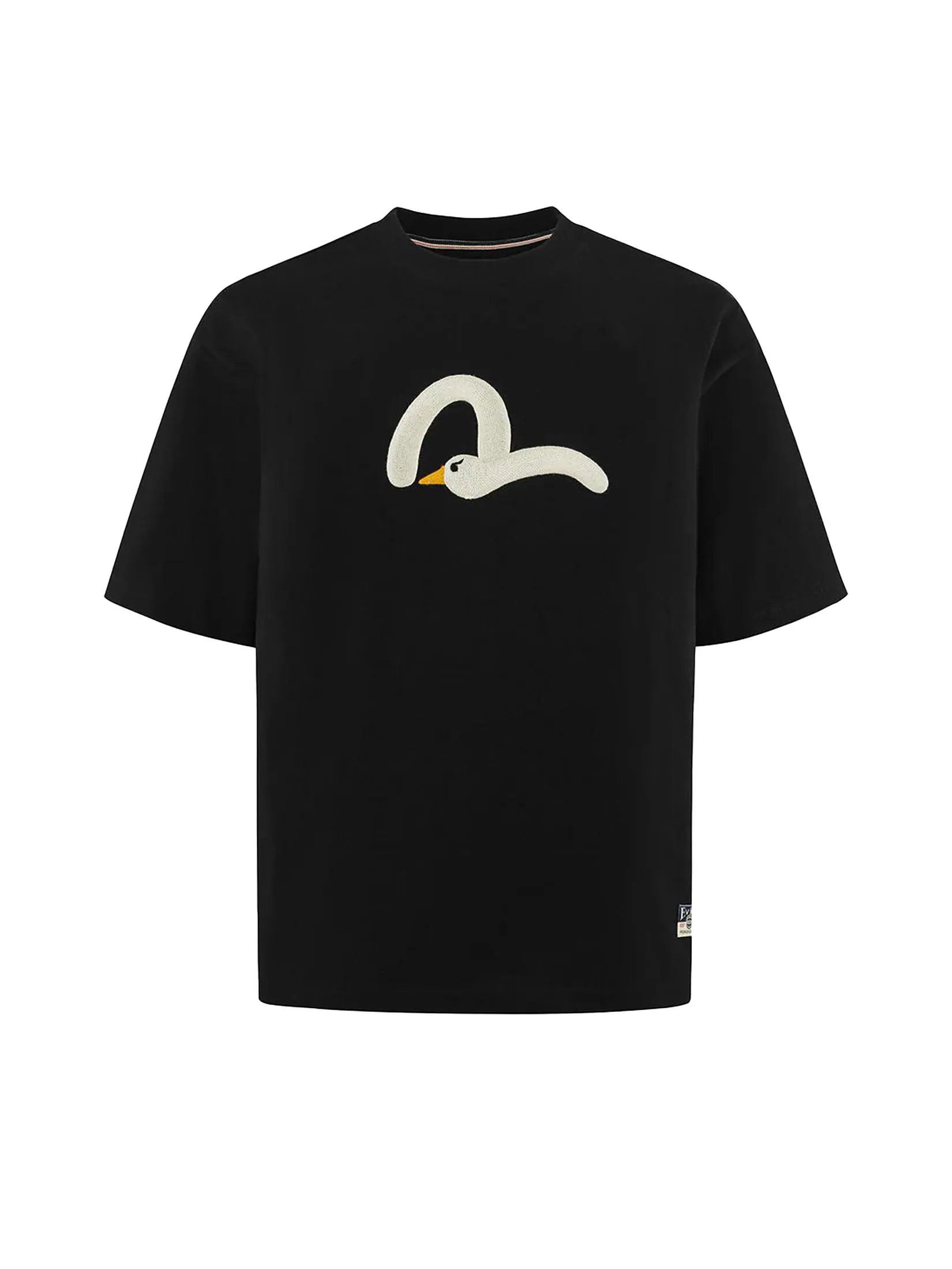EVISU Men T-Shirt Playful Seagull Embroidery Relax Fit EVISU Men T-Shirt Playful Seagull Embroidery Relax Fit