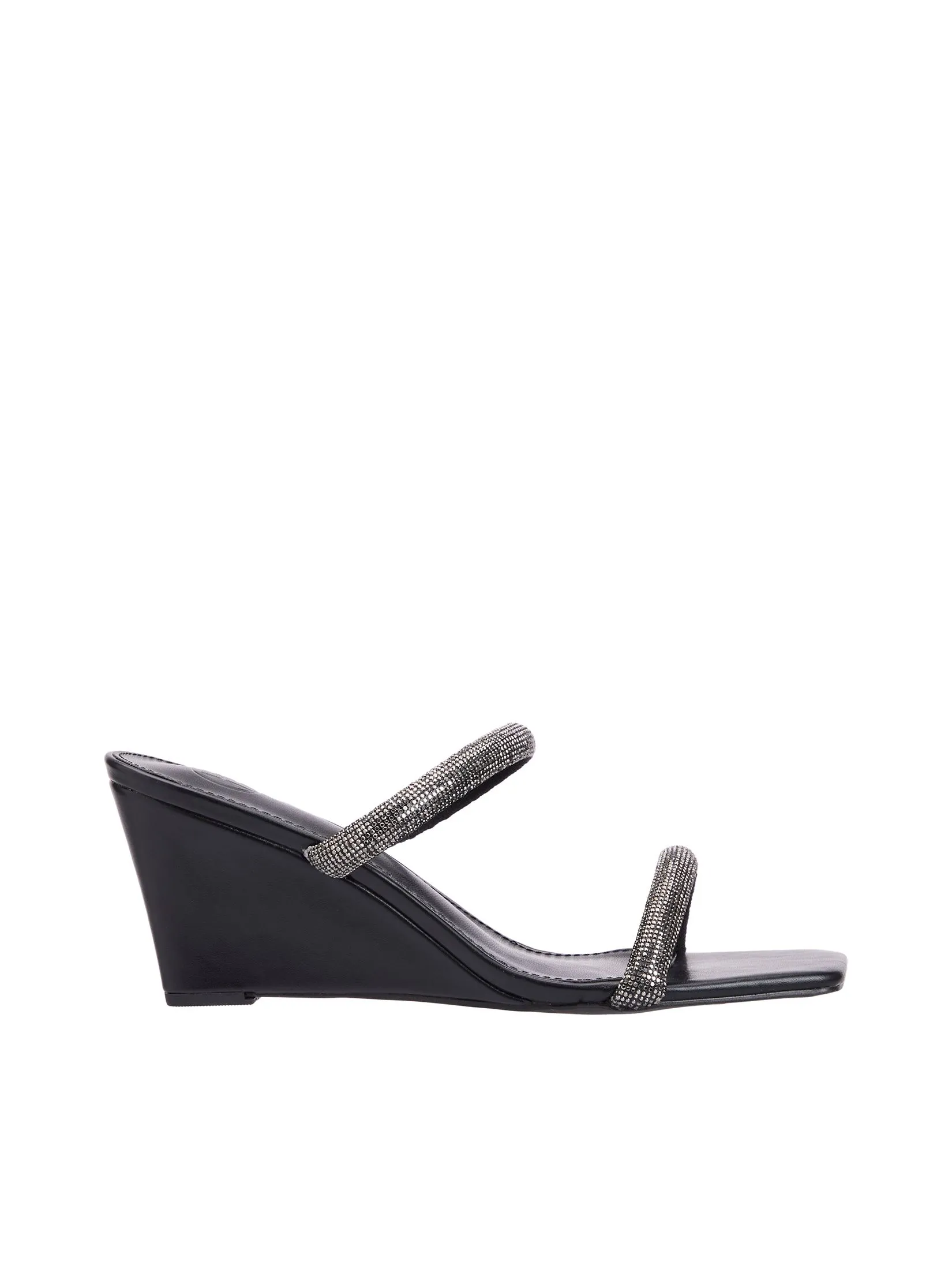 FOF Women Wedge Heels Crystal Strap FOF Women Wedge Heels Crystal Strap