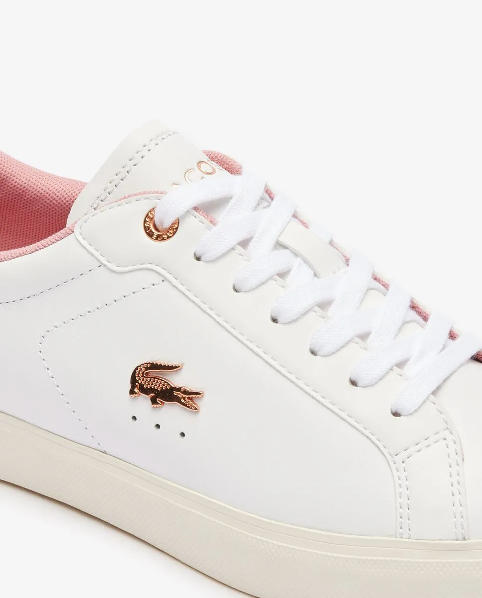 LACOSTE White Women’s Powercourt Leather Trainers LACOSTE White Women’s Powercourt Leather Trainers