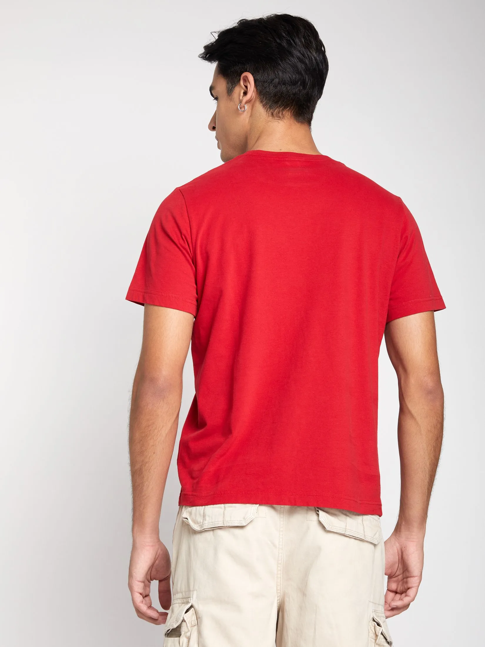 DEFRY 01 Men T-Shirt 2501FTSM004 Red DEFRY 01 Men T-Shirt 2501FTSM004 Red