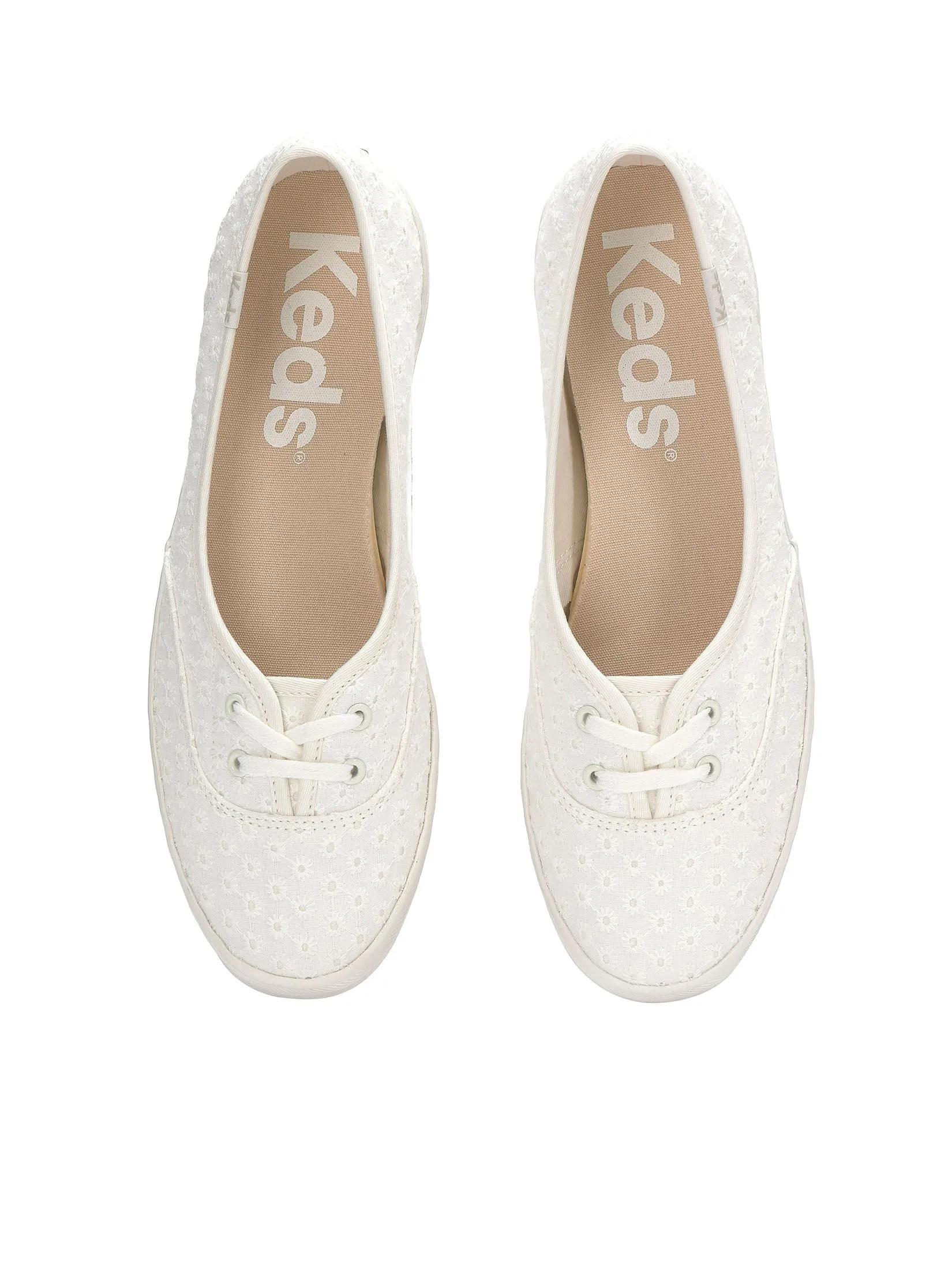 KEDS Women The Mini Daisy Eyelet Snow White KEDS Women The Mini Daisy Eyelet Snow White
