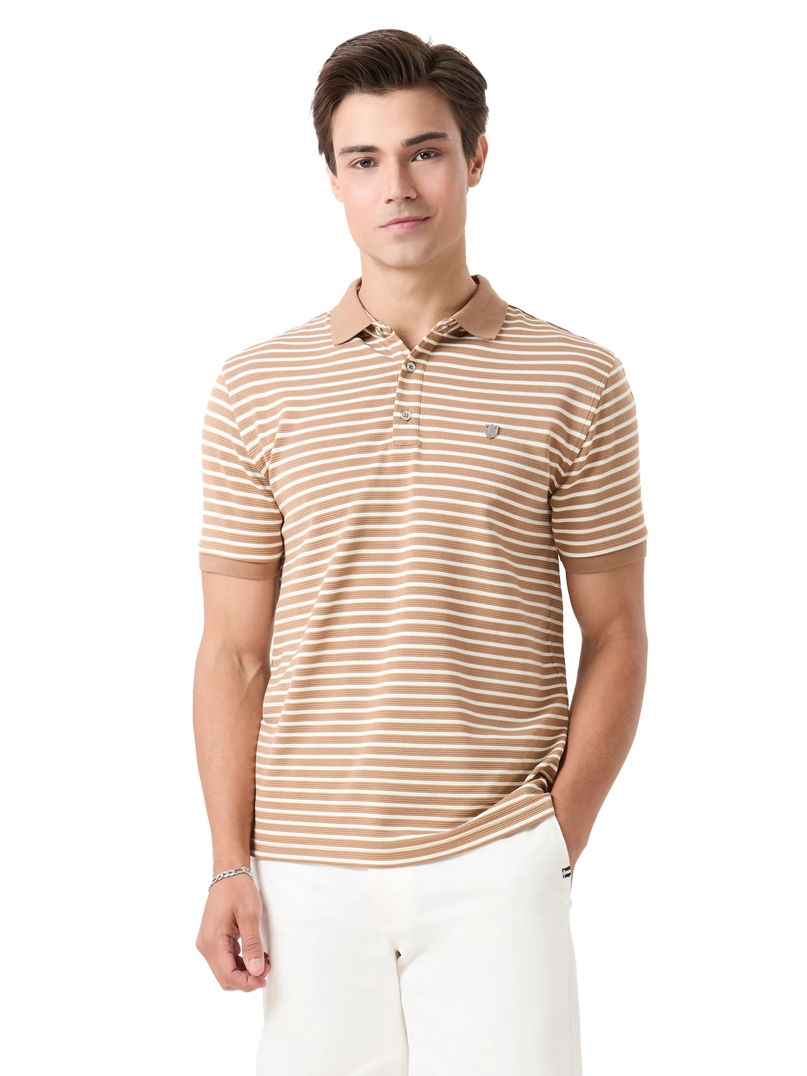 LTD New Gen Polo Shirt Man Khaki LTD New Gen Polo Shirt Man Khaki