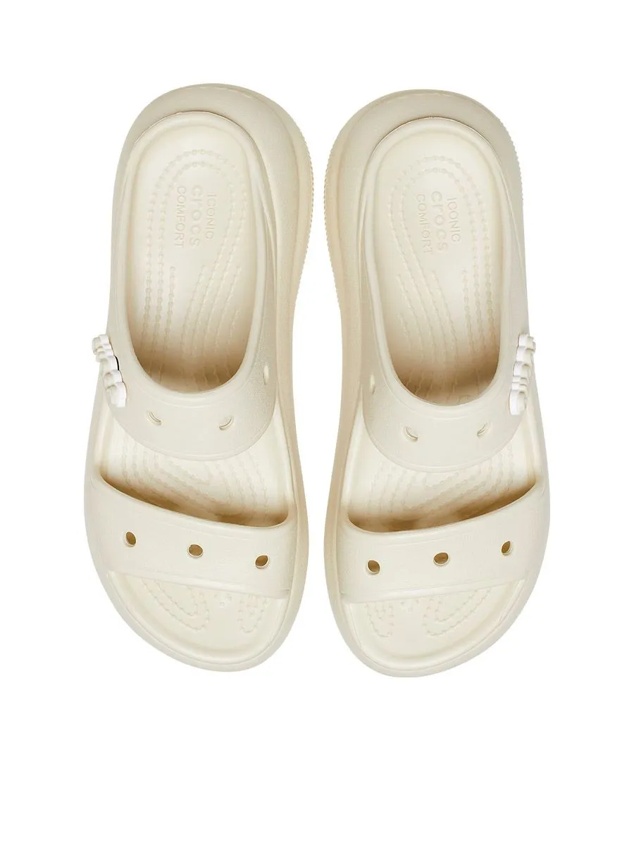 CROCS CREAM CROCS Crush Unisex Sandals CROCS CREAM CROCS Crush Unisex Sandals
