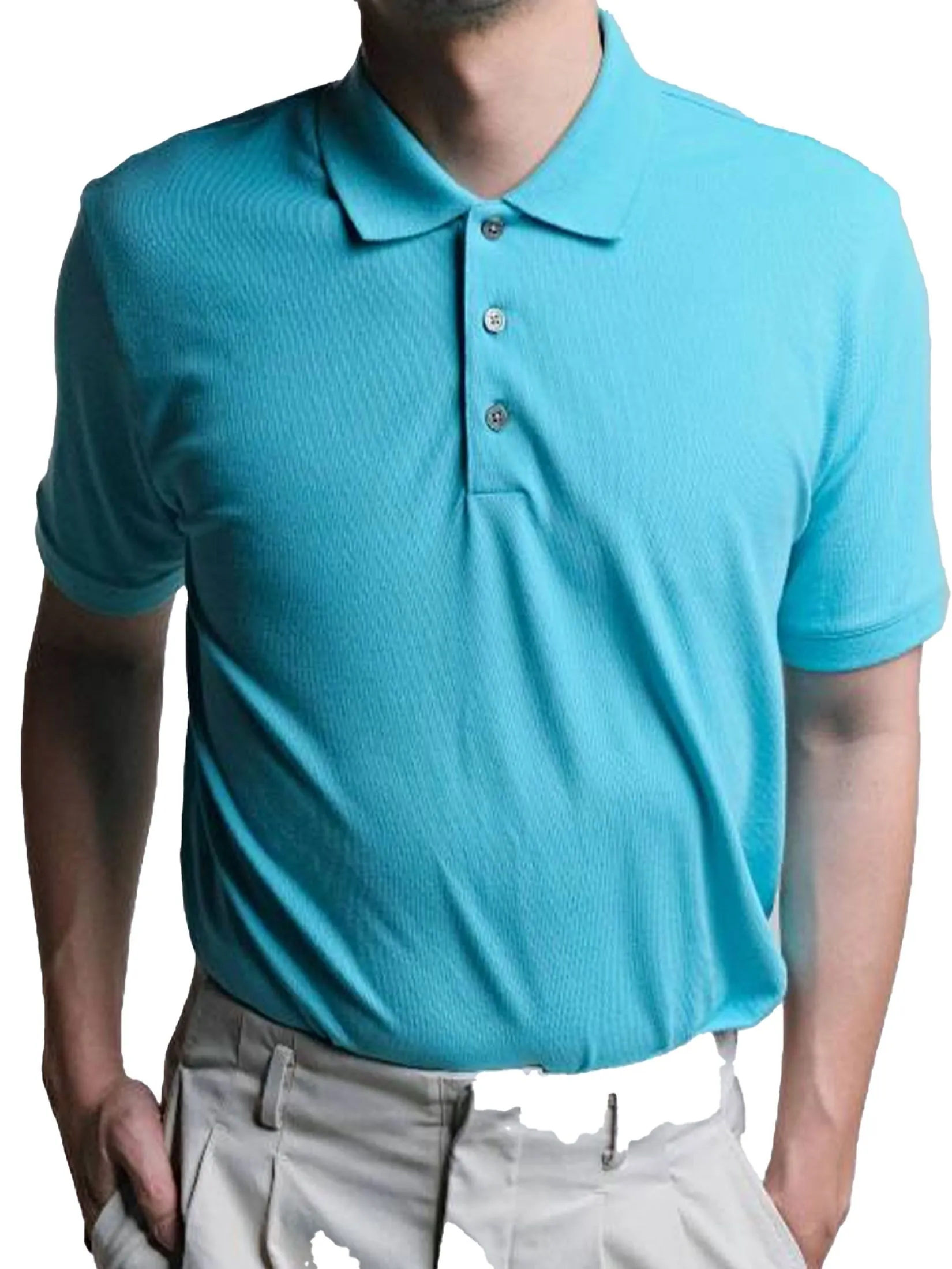 Era-won Men Polo Shirt Blue Era-won Men Polo Shirt Blue