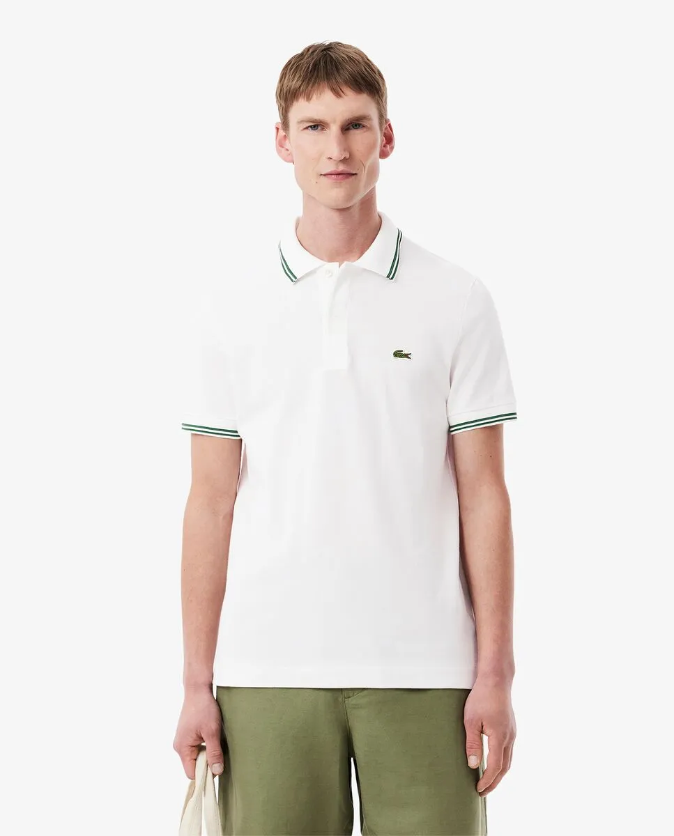 LACOSTE Regular Fit L.12.12 Petit Piqu  Polo Shirt White