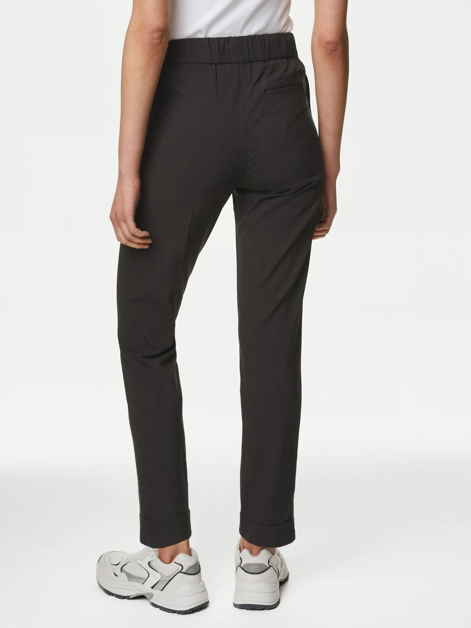 MARKS & SPENCER Women Trousers Drawstring Tapered Ankle Grazer MARKS & SPENCER Women Trousers Drawstring Tapered Ankle Grazer