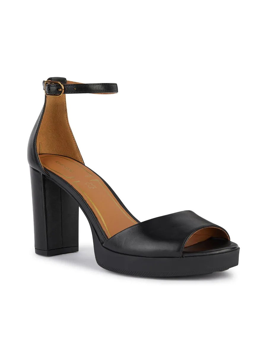 GEOX Women High Heel Ankle Strap D Walk Pleasure 85S