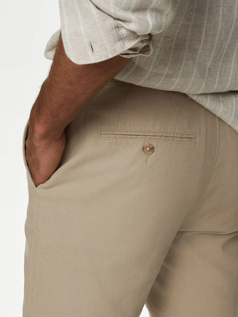MARKS & SPENCER Men Chino Shorts Linen Rich