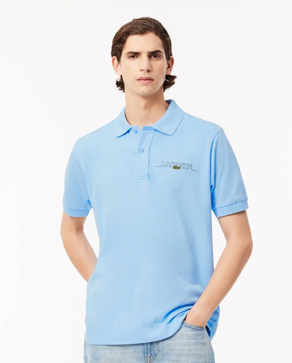 LACOSTE French Made Classic Fit L.12.12 Polo Shirt Blue LACOSTE French Made Classic Fit L.12.12 Polo Shirt Blue