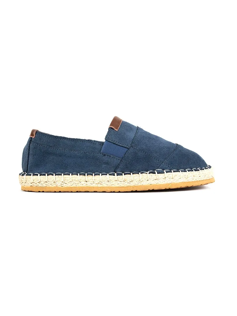 Heavy Men's Casaul Espadrilles slip ons PC Navy Blue Heavy Men's Casaul Espadrilles slip ons PC Navy Blue