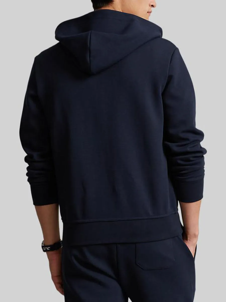 POLO RALPH LAUREN Men Jacket-Double-Knit Full-Zip Hoodie-Navy-410 POLO RALPH LAUREN Men Jacket-Double-Knit Full-Zip Hoodie-Navy-410