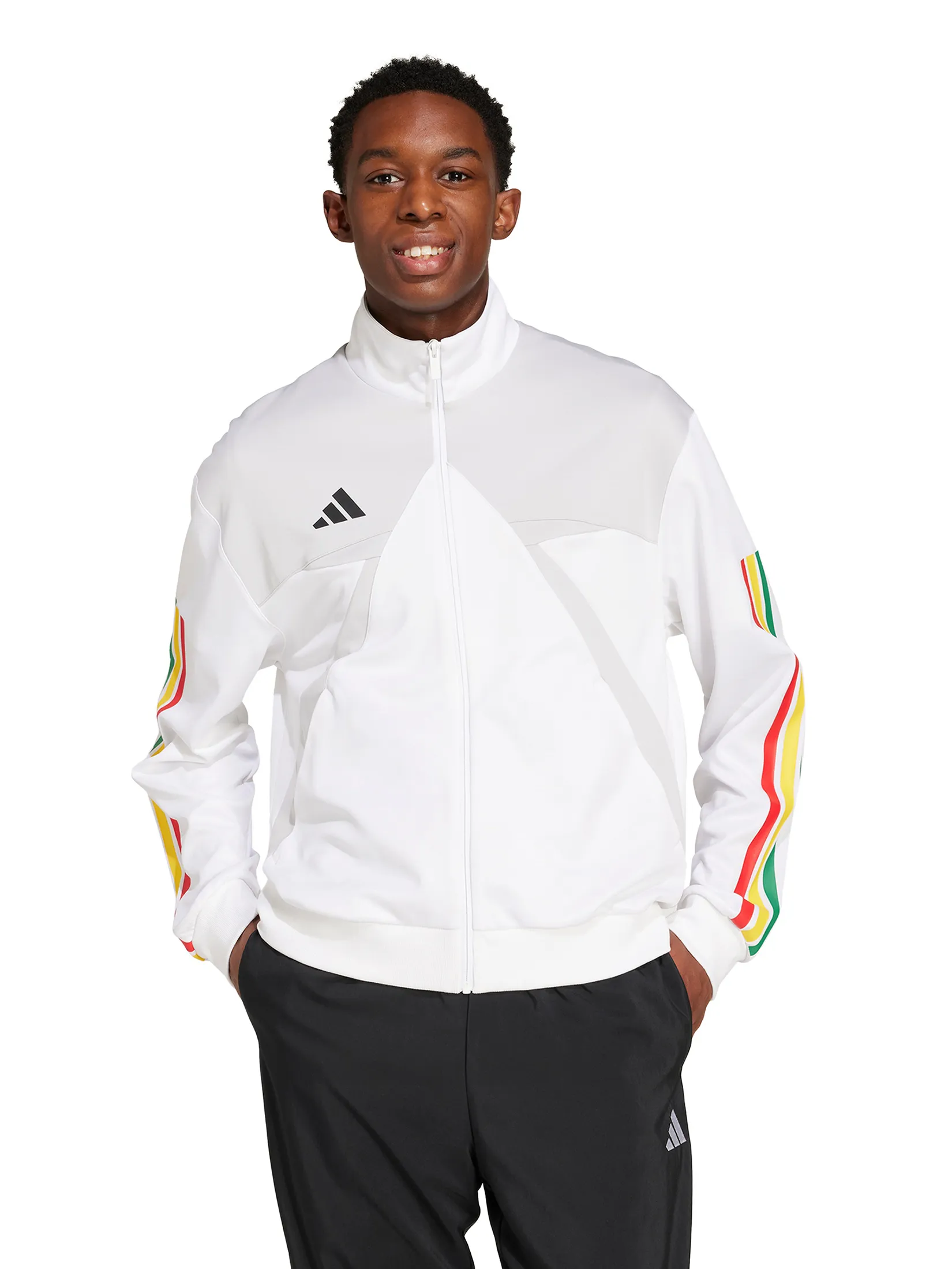 ADIDAS Men Track Top House of Tiro Nations Pack JC8018 White ADIDAS Men Track Top House of Tiro Nations Pack JC8018 White