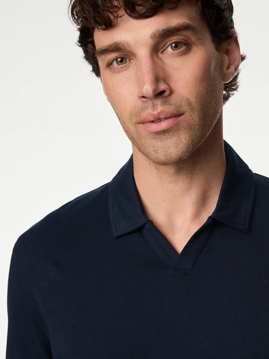 MARKS & SPENCER Men Polo Shirt Pure Cotton Tipped MARKS & SPENCER Men Polo Shirt Pure Cotton Tipped