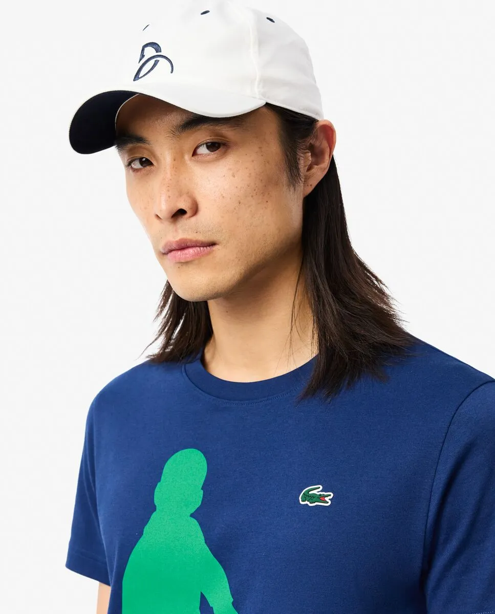 LACOSTE Lacoste Tennis x Novak Djokovic T-shirt and Cap Set Blue LACOSTE Lacoste Tennis x Novak Djokovic T-shirt and Cap Set Blue