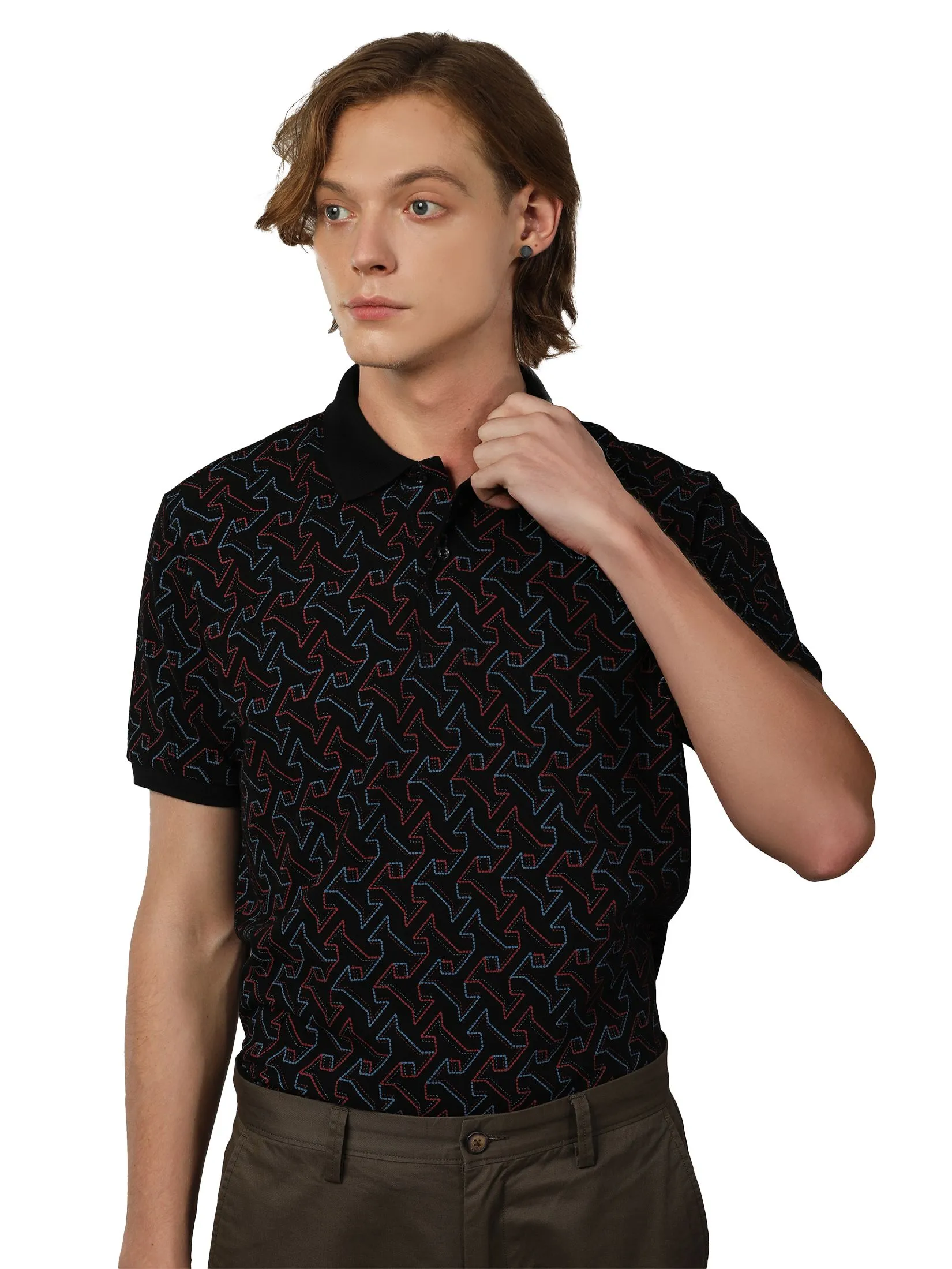JOHN HENRY Men's Polo (Slim Fit) MERRIMENT Black JOHN HENRY Men's Polo (Slim Fit) MERRIMENT Black