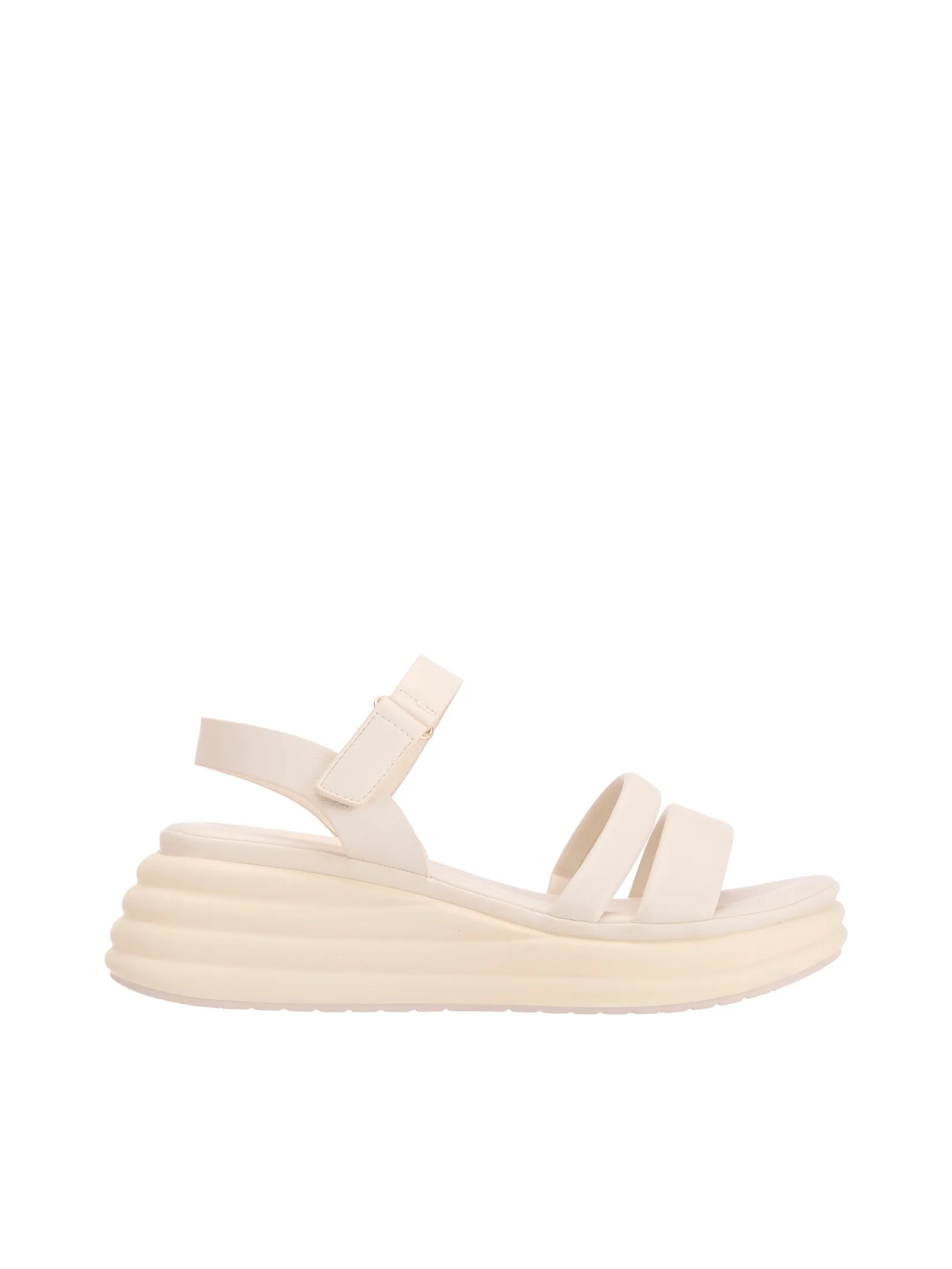 EVERSINCE Women Wedge Sandals Buckle Strap EVERSINCE Women Wedge Sandals Buckle Strap