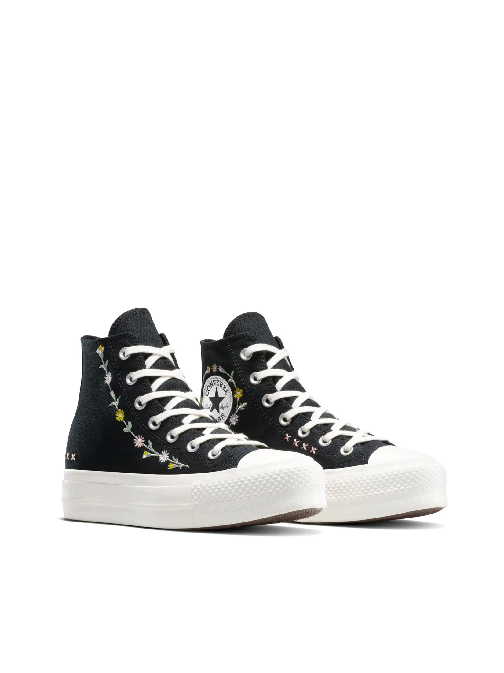 CONVERSE Women Sneakers CTAS Lift Joyful Florals Hi Black CONVERSE Women Sneakers CTAS Lift Joyful Florals Hi Black