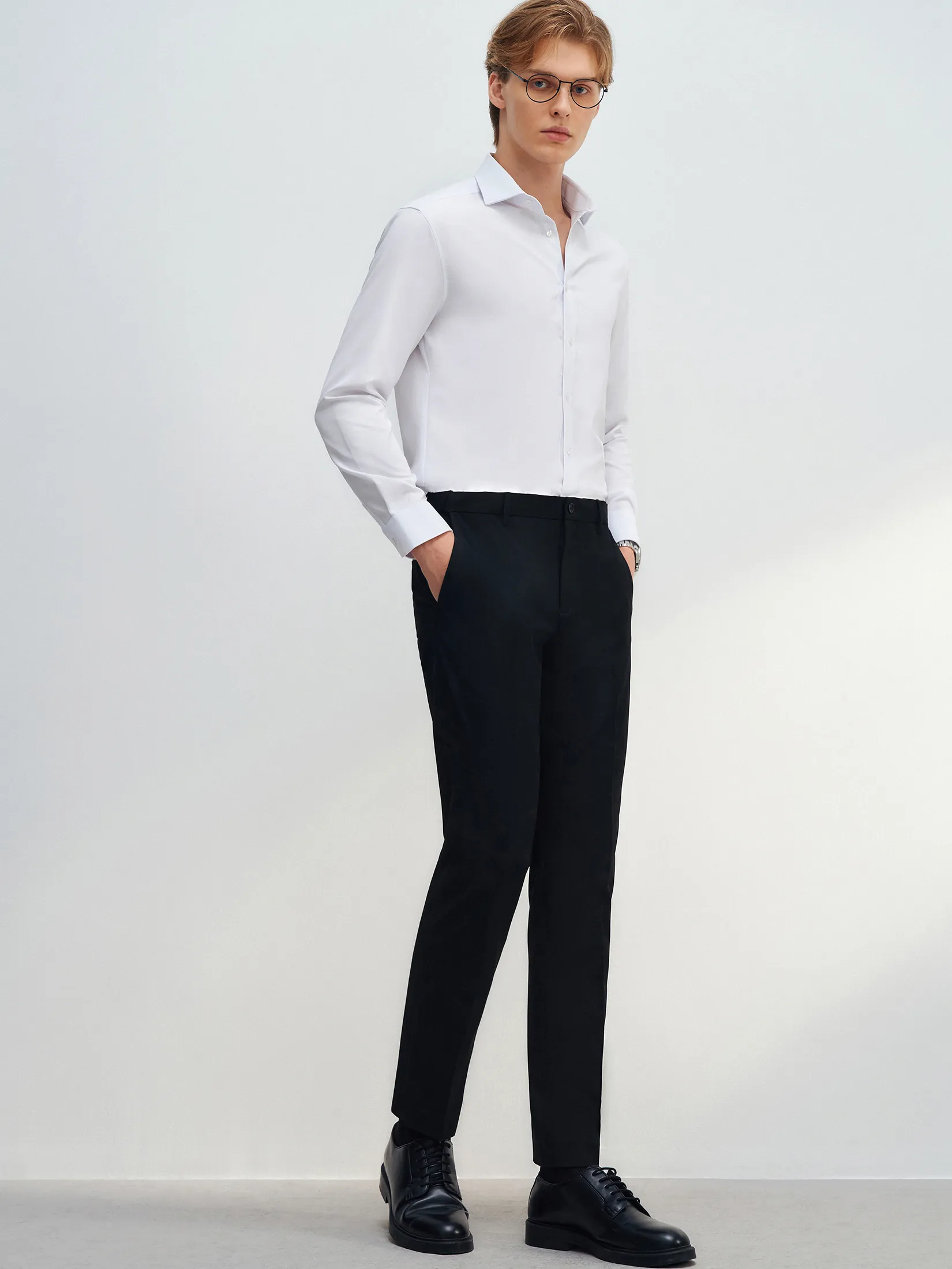 G2000 Men Clothing Non -Iron Quick Dry Twill Shirt  Smart Fit - White G2000 Men Clothing Non -Iron Quick Dry Twill Shirt  Smart Fit - White